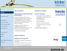Tablet Screenshot of koerber-werbemittel.de